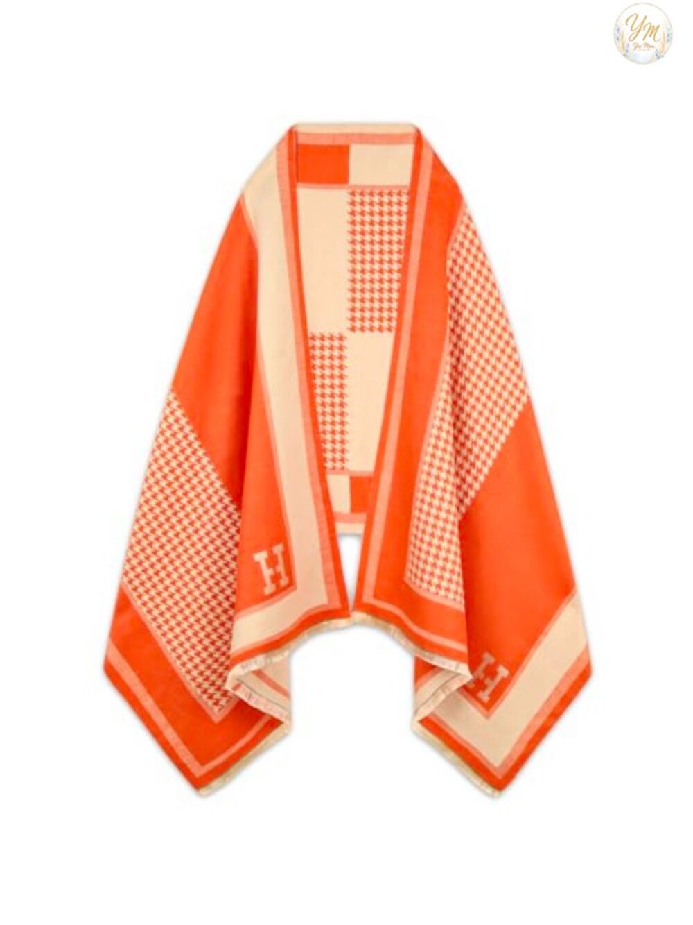 Cashmere Pashmina Shawl Wrap Blanket Scarf Poncho Cape Reversible